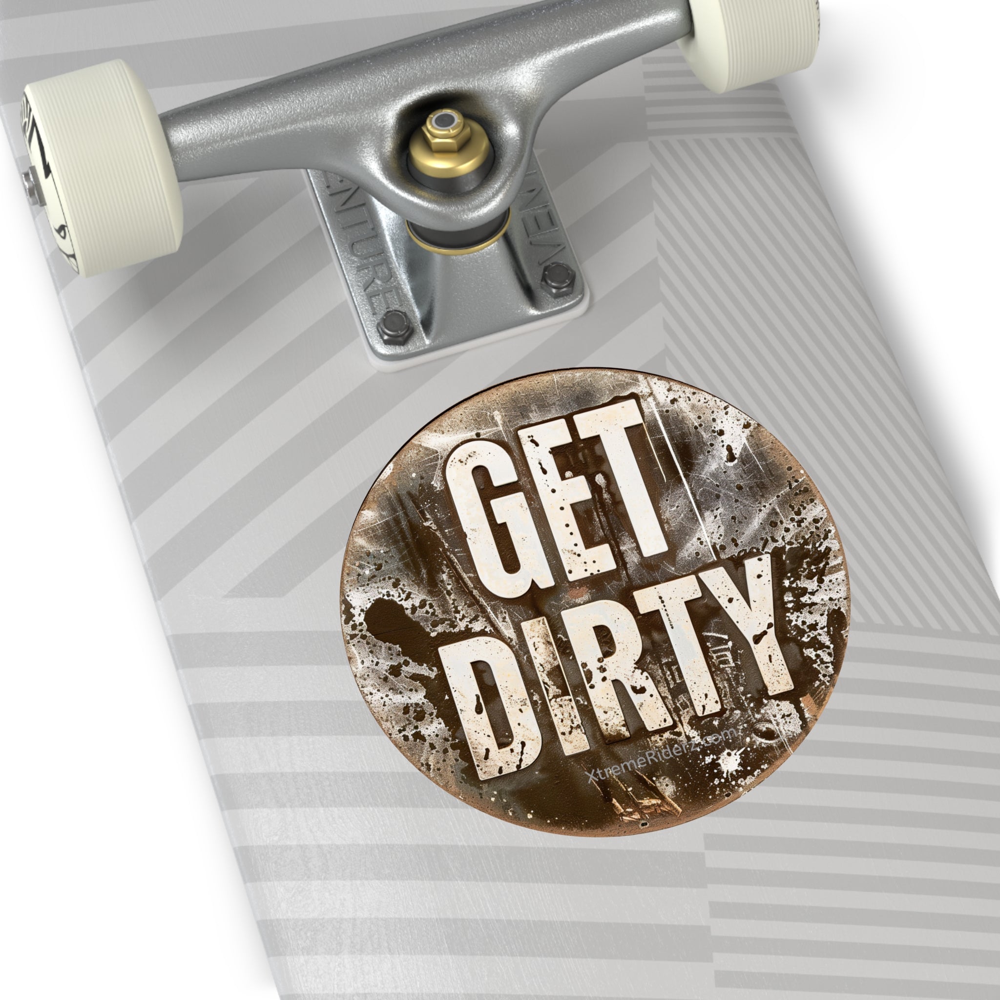 Get Dirty ATV- Xtreme Riderz - Round Vinyl Sticker
